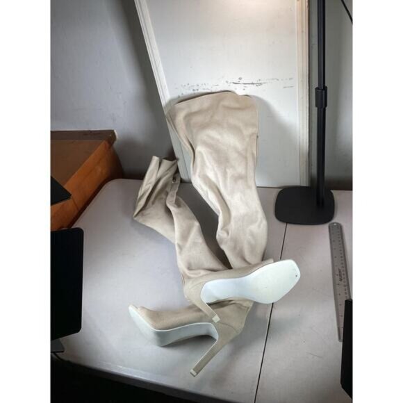 tropical y2k boho indie Golden Era Women's Over The Knee High Boots Size 6.5 - Picture 1 of 6